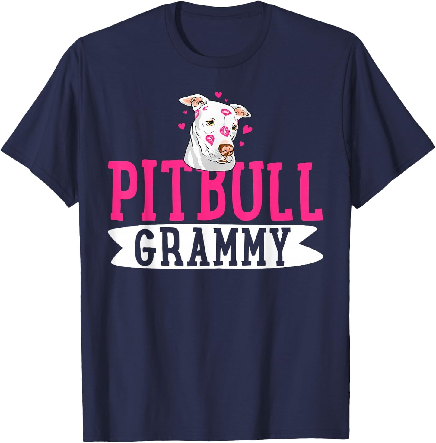 Pitbull Grammy Pit Bull Terrier Dog Pibble Mother's Day T-Shirt - T-Shirt | Navy