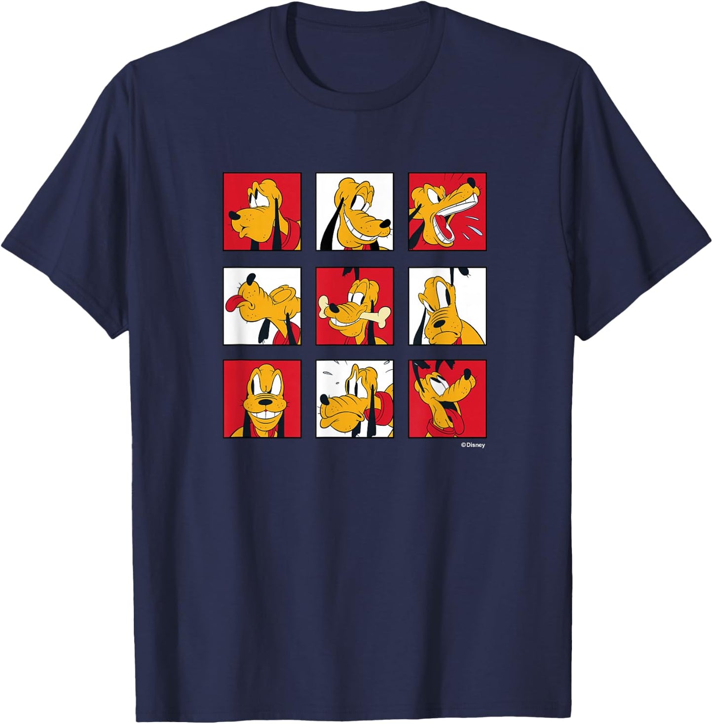 Pluto Grid of Emotions T-Shirt - T-Shirt | Navy