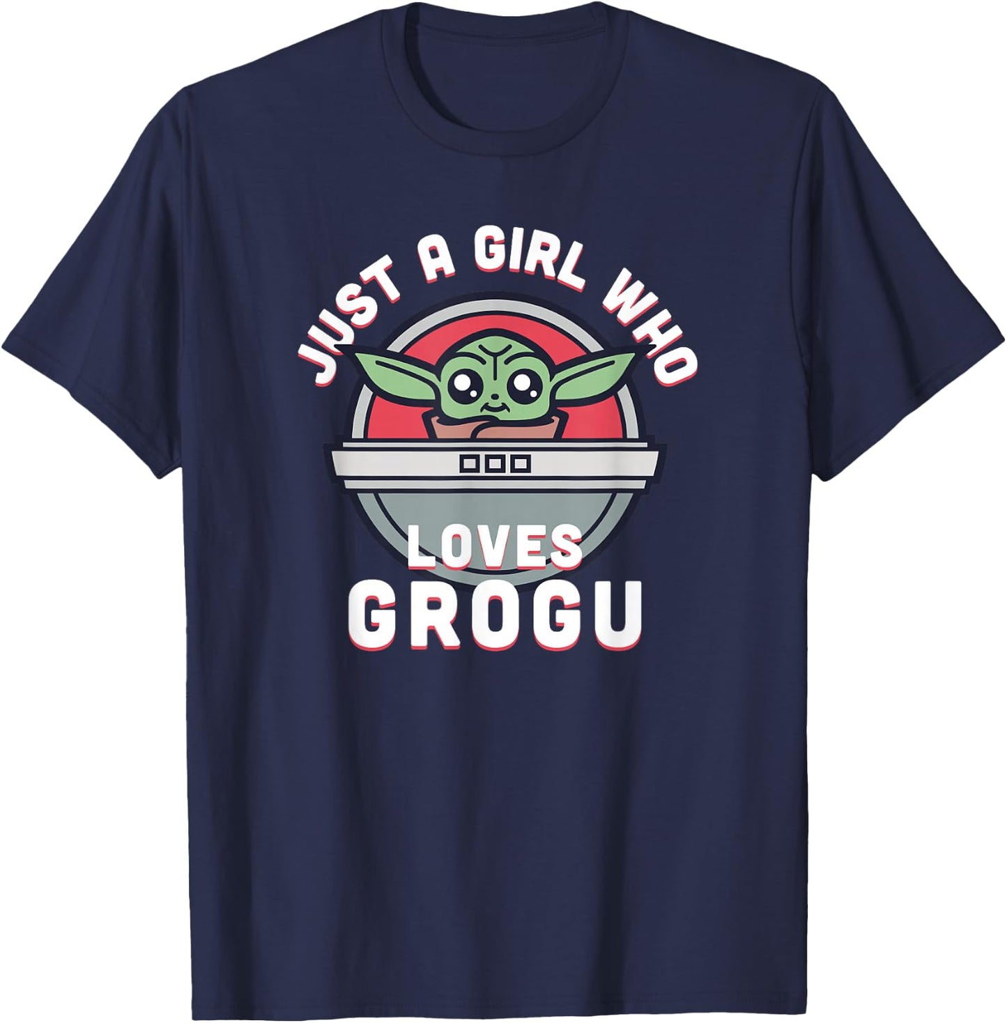 Star Wars: The Mandalorian Just A Girl Who Loves Grogu T-Shirt - T-Shirt | Navy