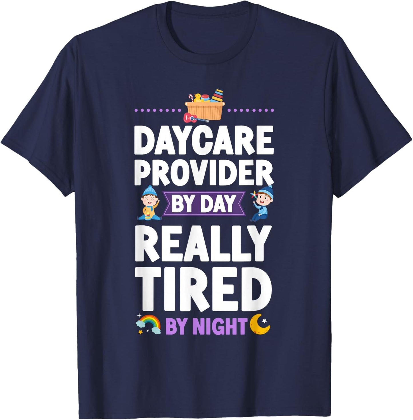 Childcare Daycare Provider Teacher Babysitter Daycare T-Shirt - T-Shirt | Navy