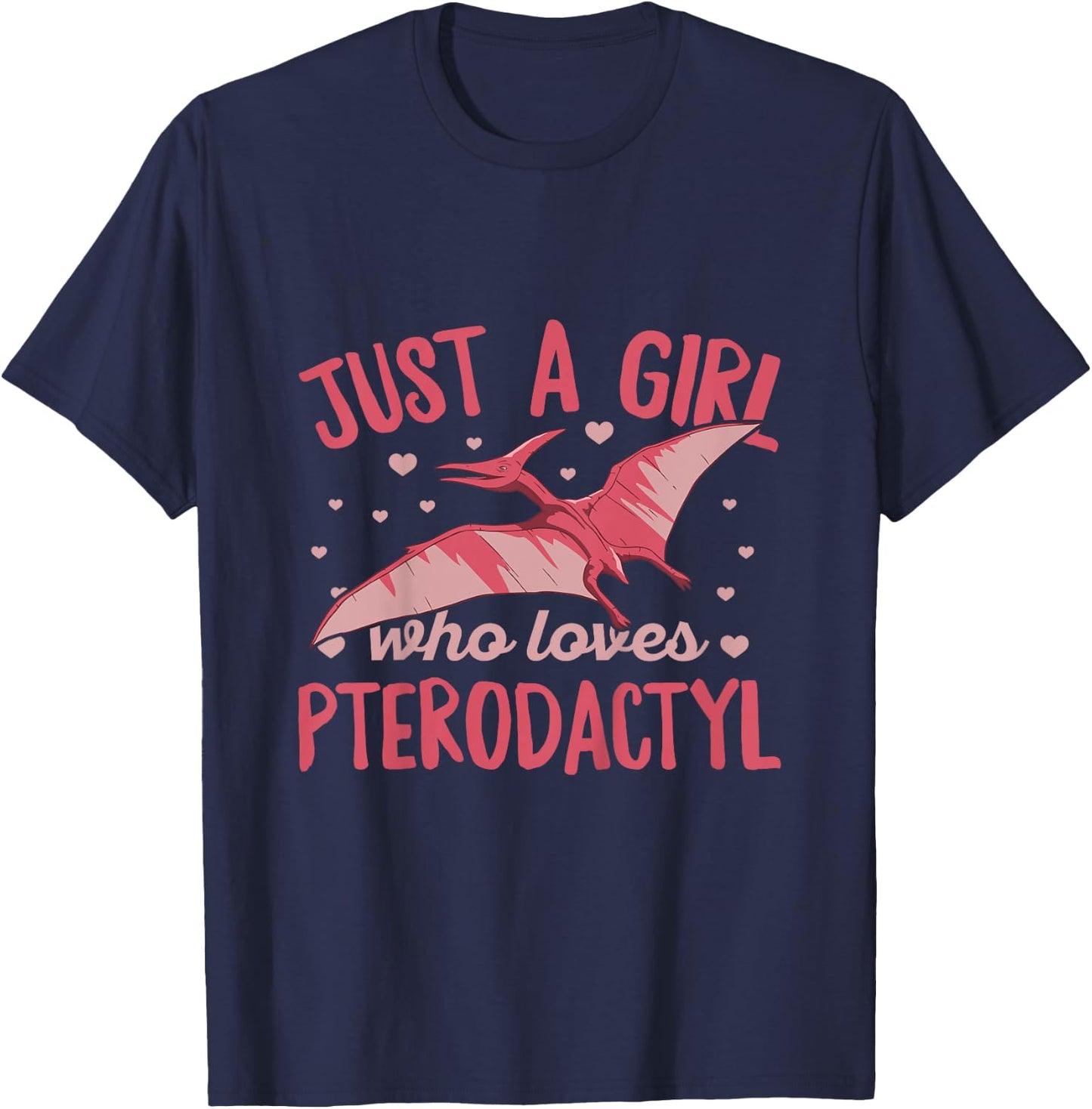 Bird Dinosaur Pterodactyl Design for a Pterodactyl Girl T-Shirt - T-Shirt | Navy