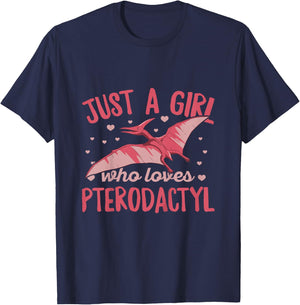 Bird Dinosaur Pterodactyl Design for a Pterodactyl Girl T-Shirt - T-Shirt | Navy