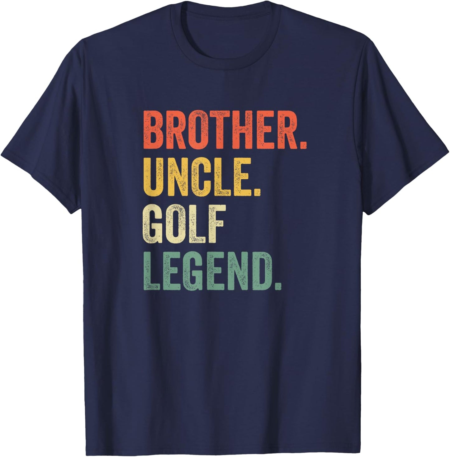 Funny Golfer Brother Uncle Golf Legend Golfing Vintage T-Shirt - T-Shirt | Navy