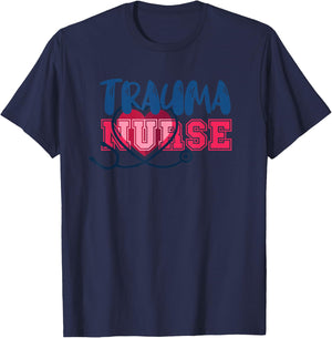 Trauma Nurse Paramedic Emergency Nurse T-Shirt - T-Shirt | Navy