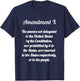 Amendment X Tenth Amendment , women, youth T-Shirt - T-Shirt | Navy