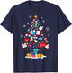 Christmas Tree Medical Tools Funny Nurse At Xmas Looks How T-Shirt - T-Shirt | Navy