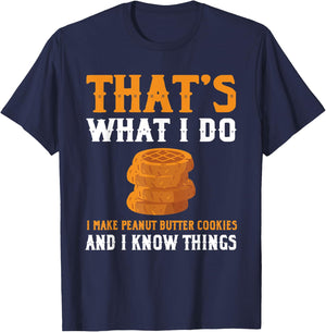 Cool Peanut Butter Cookies Apparel Christmas Cookie T-Shirt - T-Shirt | Navy