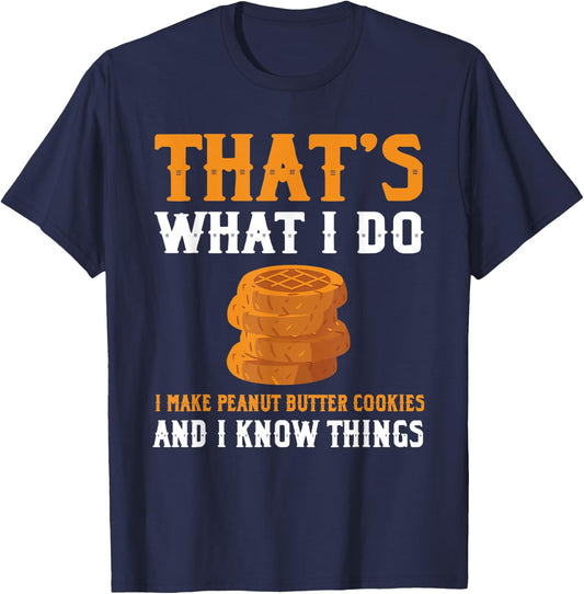Cool Peanut Butter Cookies Apparel Christmas Cookie T-Shirt - T-Shirt | Navy