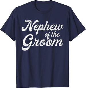 Nephew Of The Groom Shirts For Kids, Bachelor Party Boys T-Shirt - T-Shirt | Navy