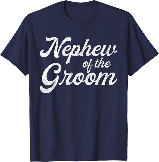 Nephew Of The Groom Shirts For Kids, Bachelor Party Boys T-Shirt - T-Shirt | Navy