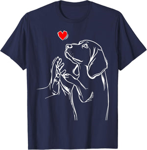 Beagle Love Dog Mom Girls T-Shirt - T-Shirt | Navy