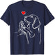 Beagle Love Dog Mom Girls T-Shirt - T-Shirt | Navy