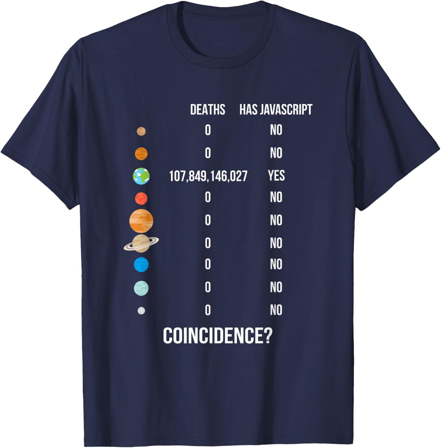 Funny Programmer Clothing Black Casual Modern Unique Original Small T-Shirt - T-Shirt | Navy