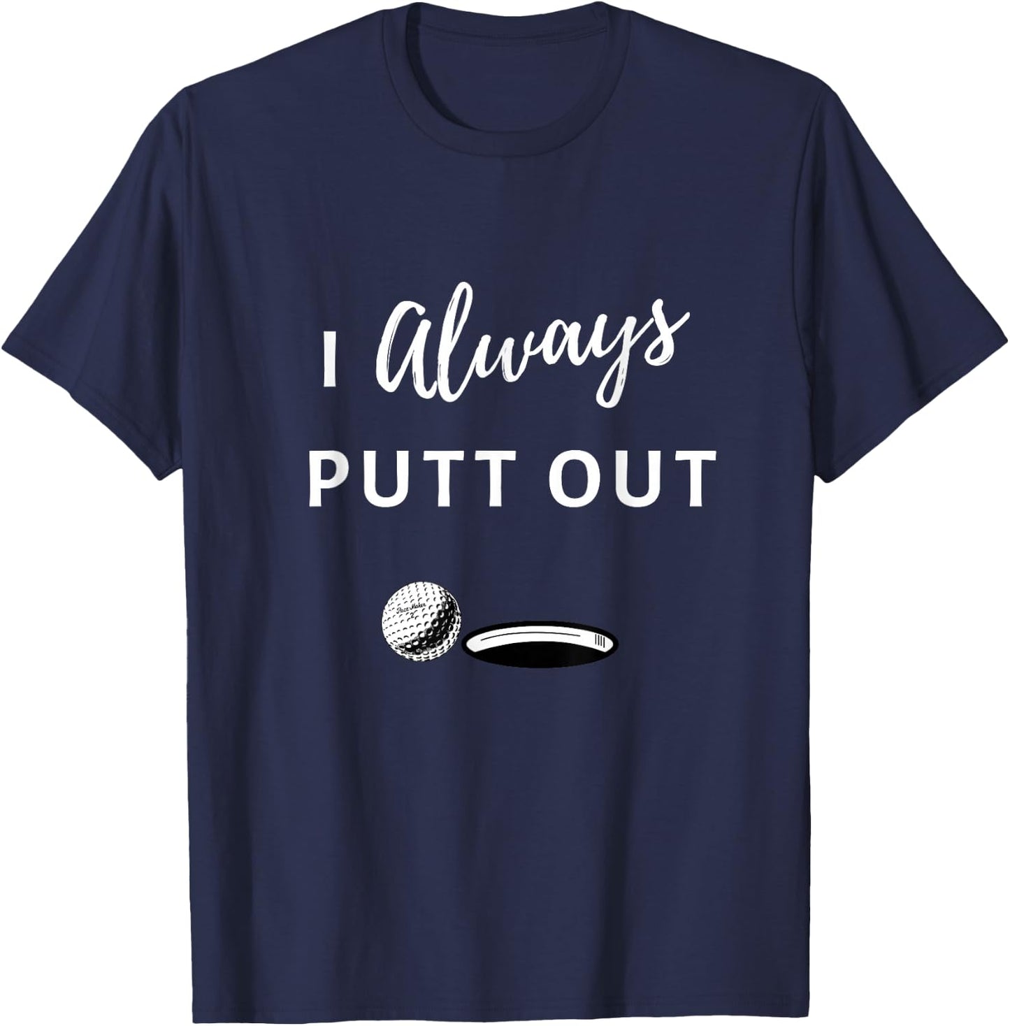 FORM Men's Fun Golf , Black, Small T-Shirt - T-Shirt | Navy