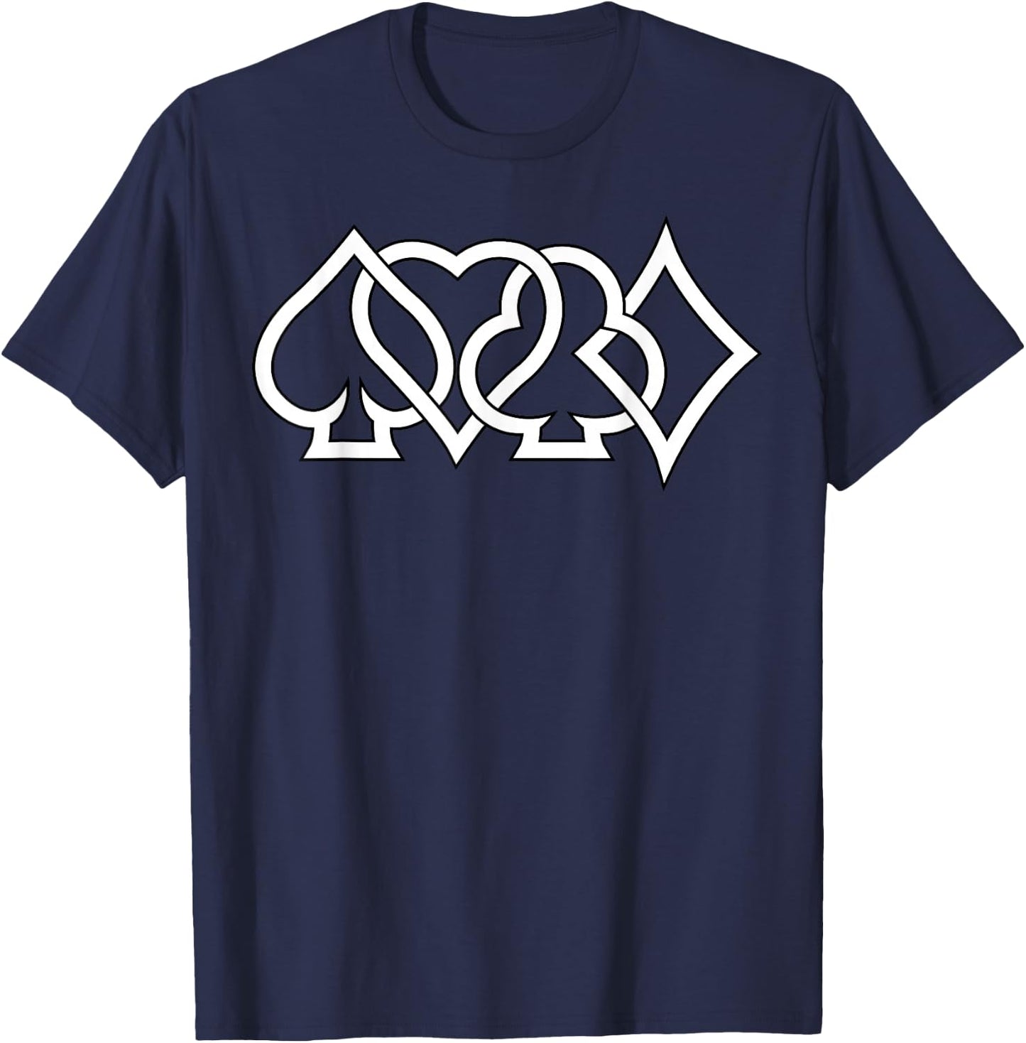 Poker Texas HoldEm Card Chips Poker Player T-Shirt - T-Shirt | Navy