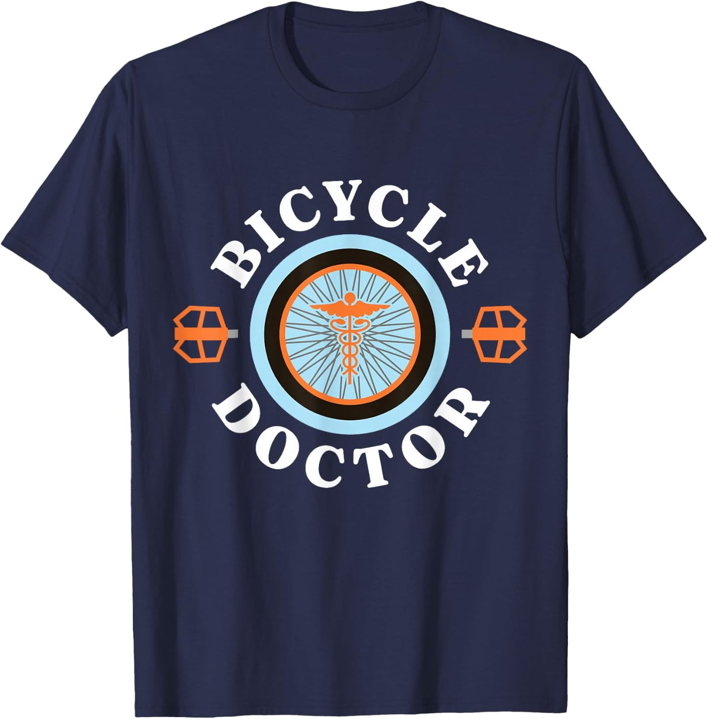 Bicycle Doctor Bike Mechanic Cycling Repair Fixing Bikes T-Shirt - T-Shirt | Navy