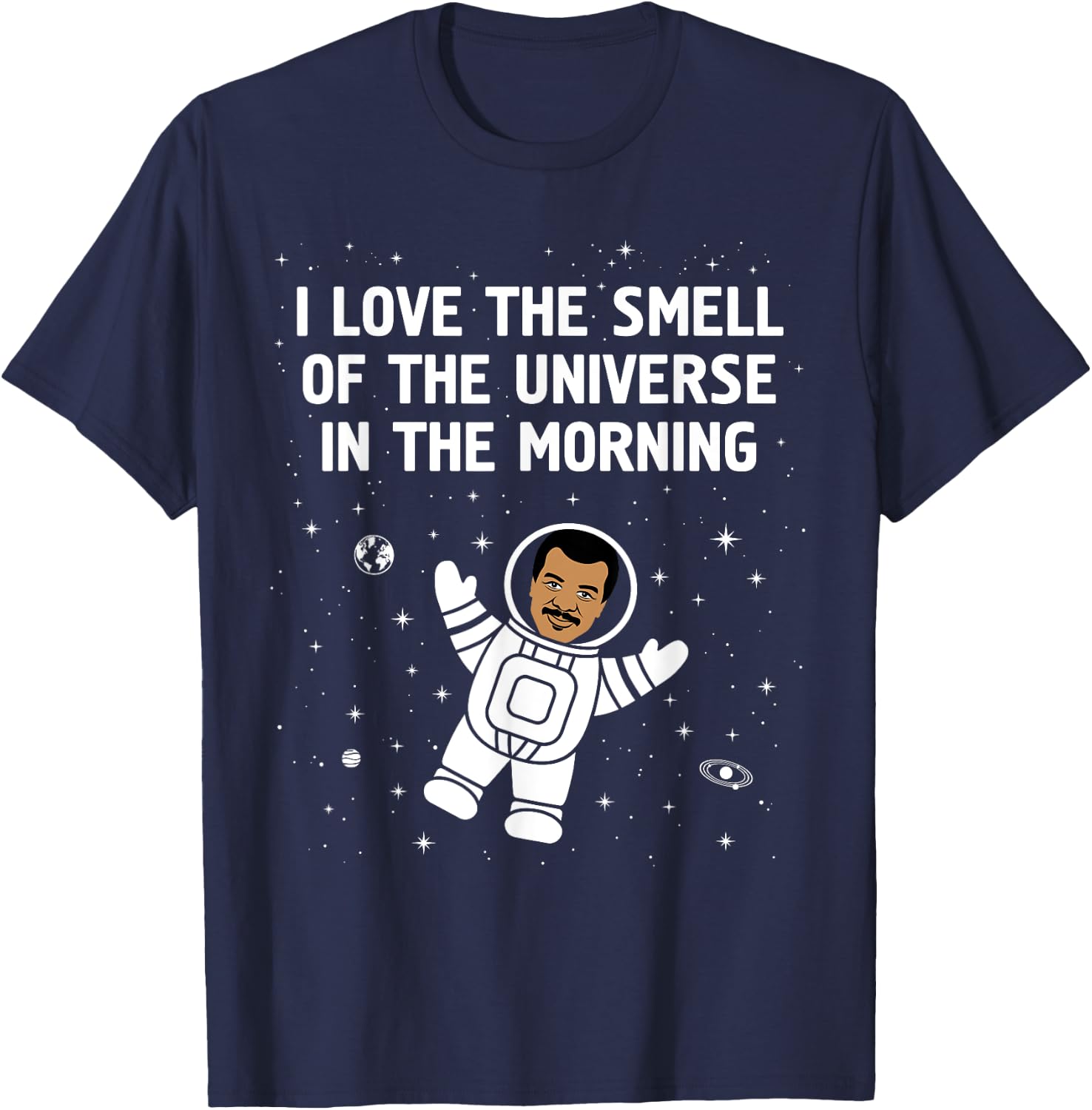 Neil deGrasse Tyson Smell of the Universe T-Shirt - T-Shirt | Navy