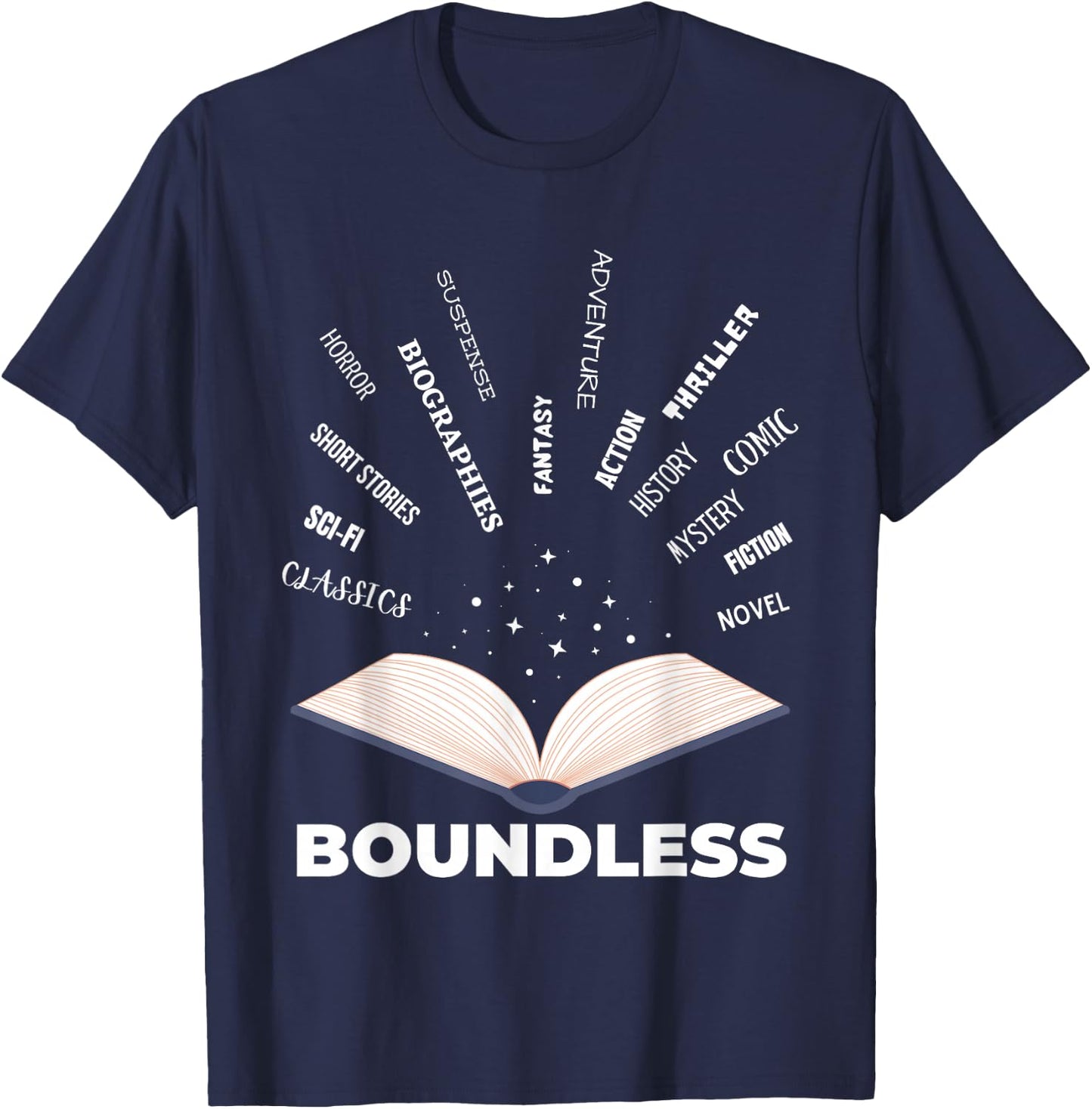 ELA Teacher Literary Genre English Language Arts Teacher T-Shirt - T-Shirt | Navy