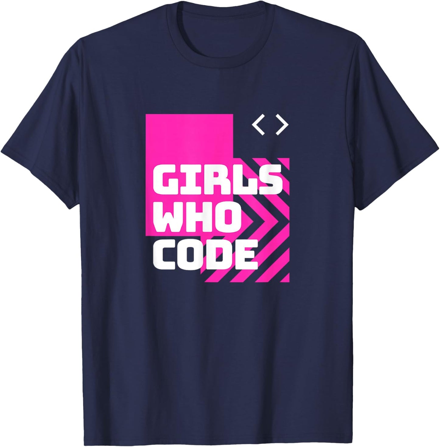 Girl Who Code | Code Like A Girl Women Programmer T-Shirt - T-Shirt | Navy