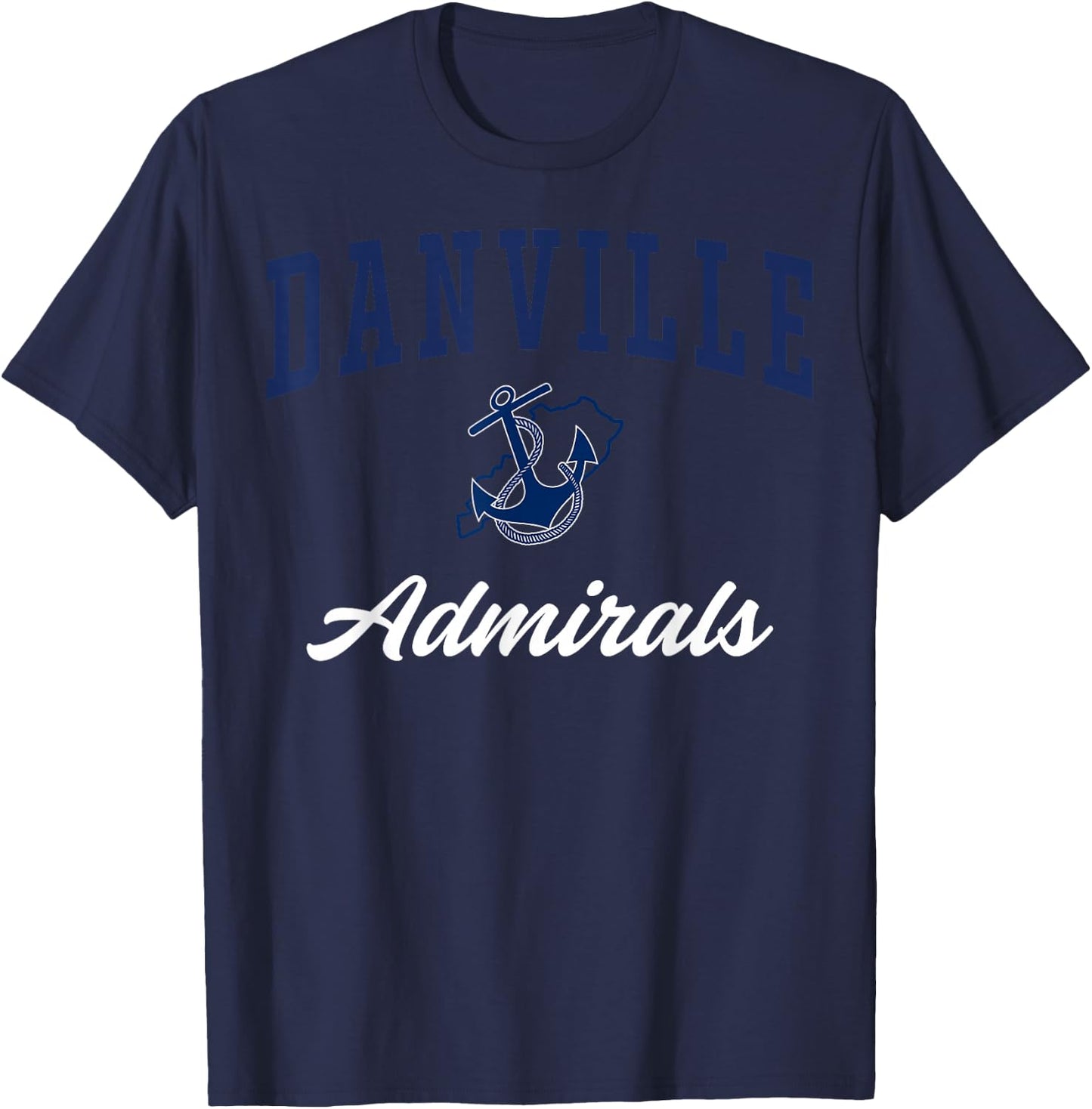 Danville High School Admirals C3 T-Shirt - T-Shirt | Navy