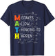 Math Mistakes Allow Thinking to Happen T-Shirt - T-Shirt | Navy
