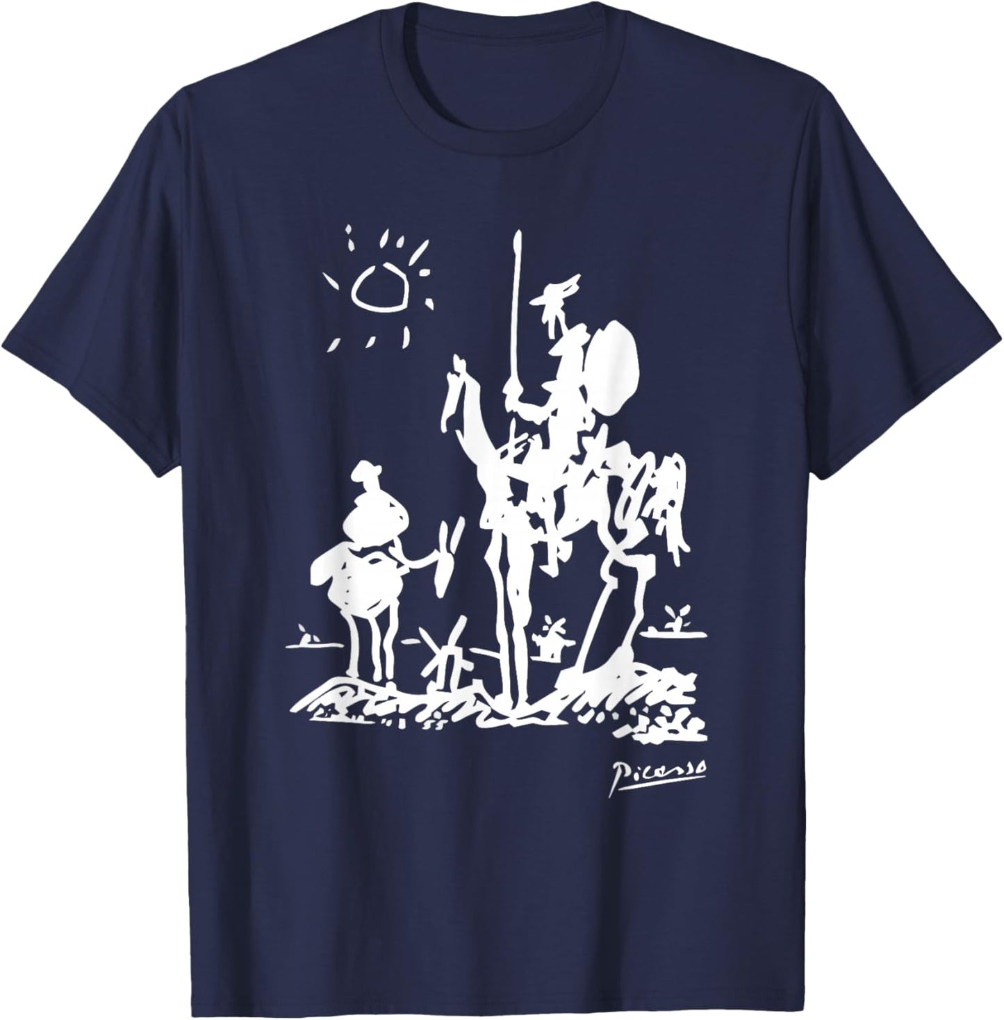 Don Quixote Artwork T-Shirt - T-Shirt | Navy