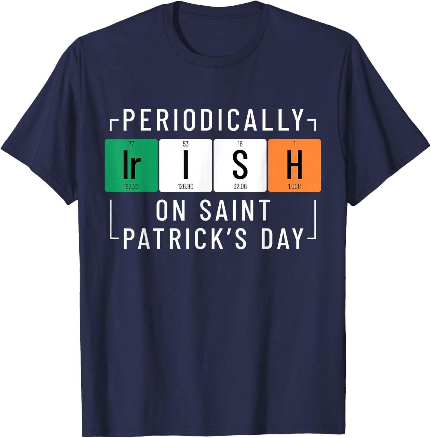 Chemistry St. Patricks Day Scientist Chemist T-Shirt - T-Shirt | Navy