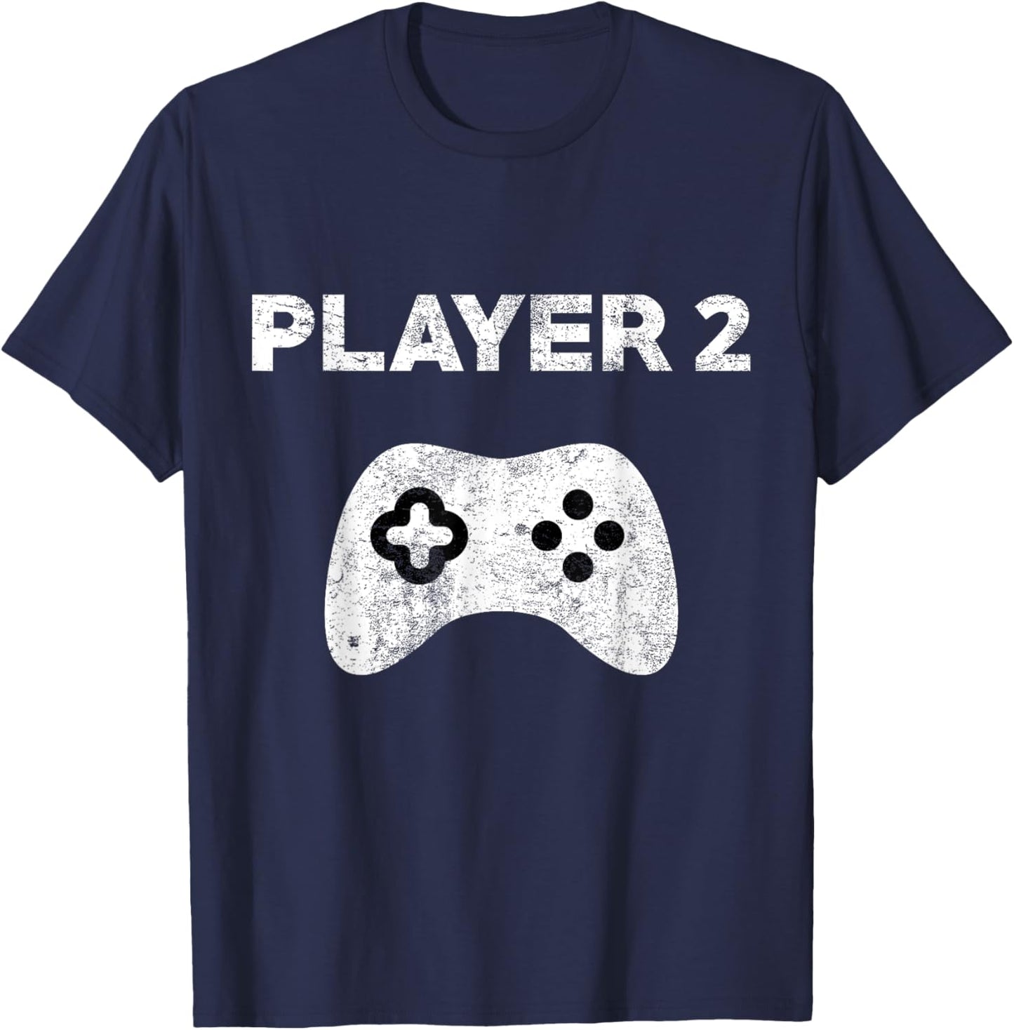 Player 2 Family Matching Player 1 Player 2 Gamers Couples T-Shirt - T-Shirt | Navy