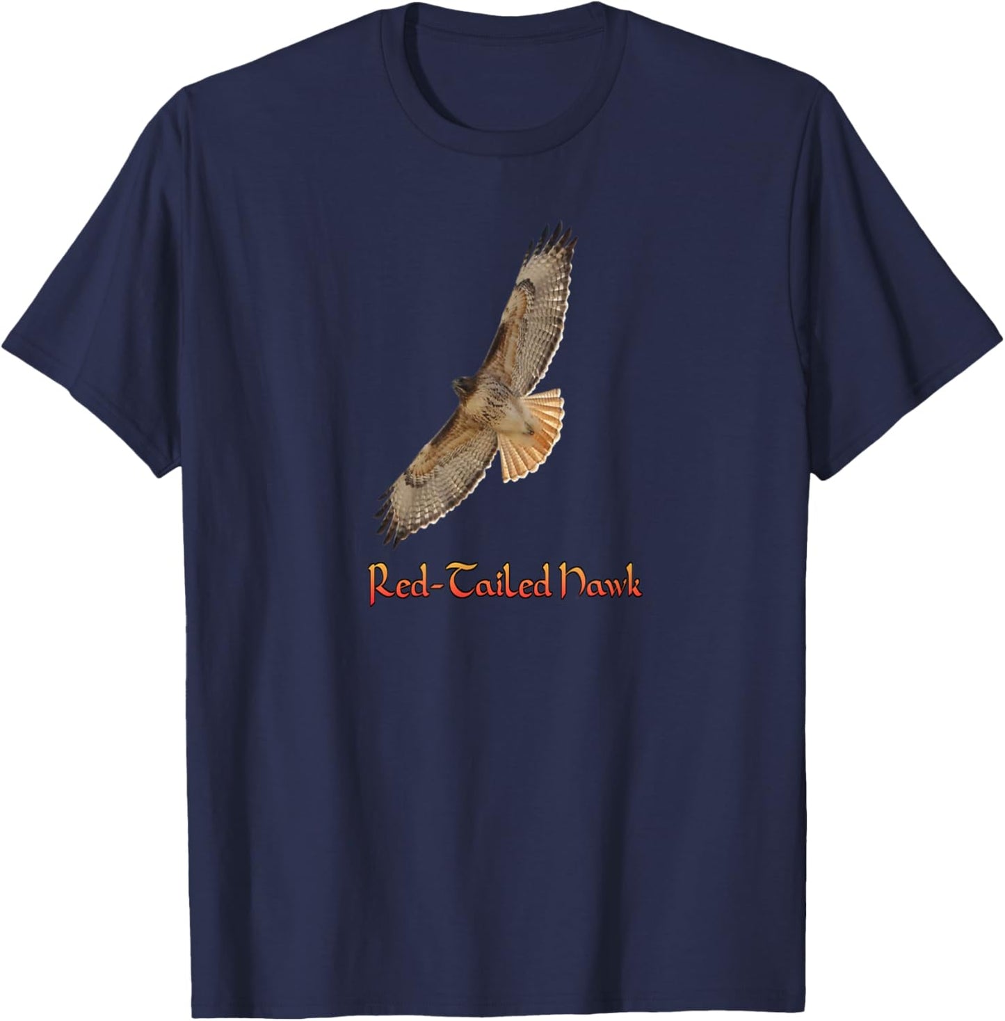 Red Tailed Hawk T-Shirt - T-Shirt | Navy
