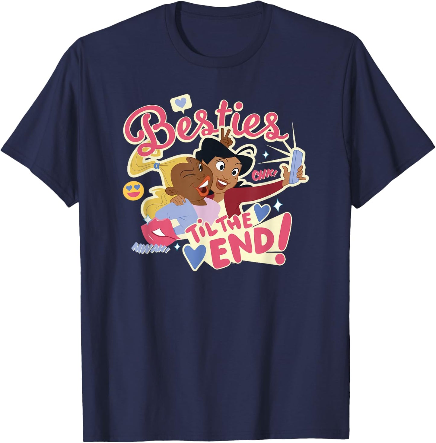 Disney Proud Family Penny Dijonay Jones Besties Til The End! T-Shirt - T-Shirt | Navy
