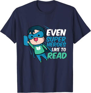 Super Hero Teacher Librarian Superhero T-Shirt - T-Shirt | Navy