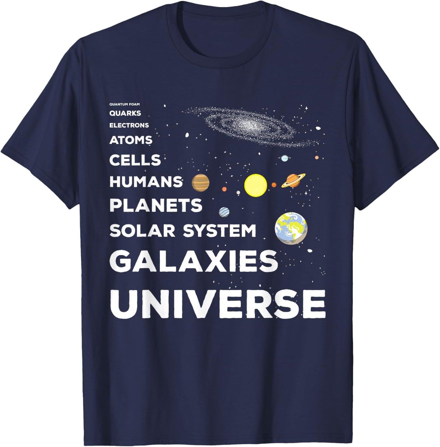 Universe Physicist Quantum Mechanics Quant Astrophyisk T-Shirt - T-Shirt | Navy
