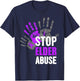 Stop Elder Abuse Elder Abuse Awareness T-Shirt - T-Shirt | Navy