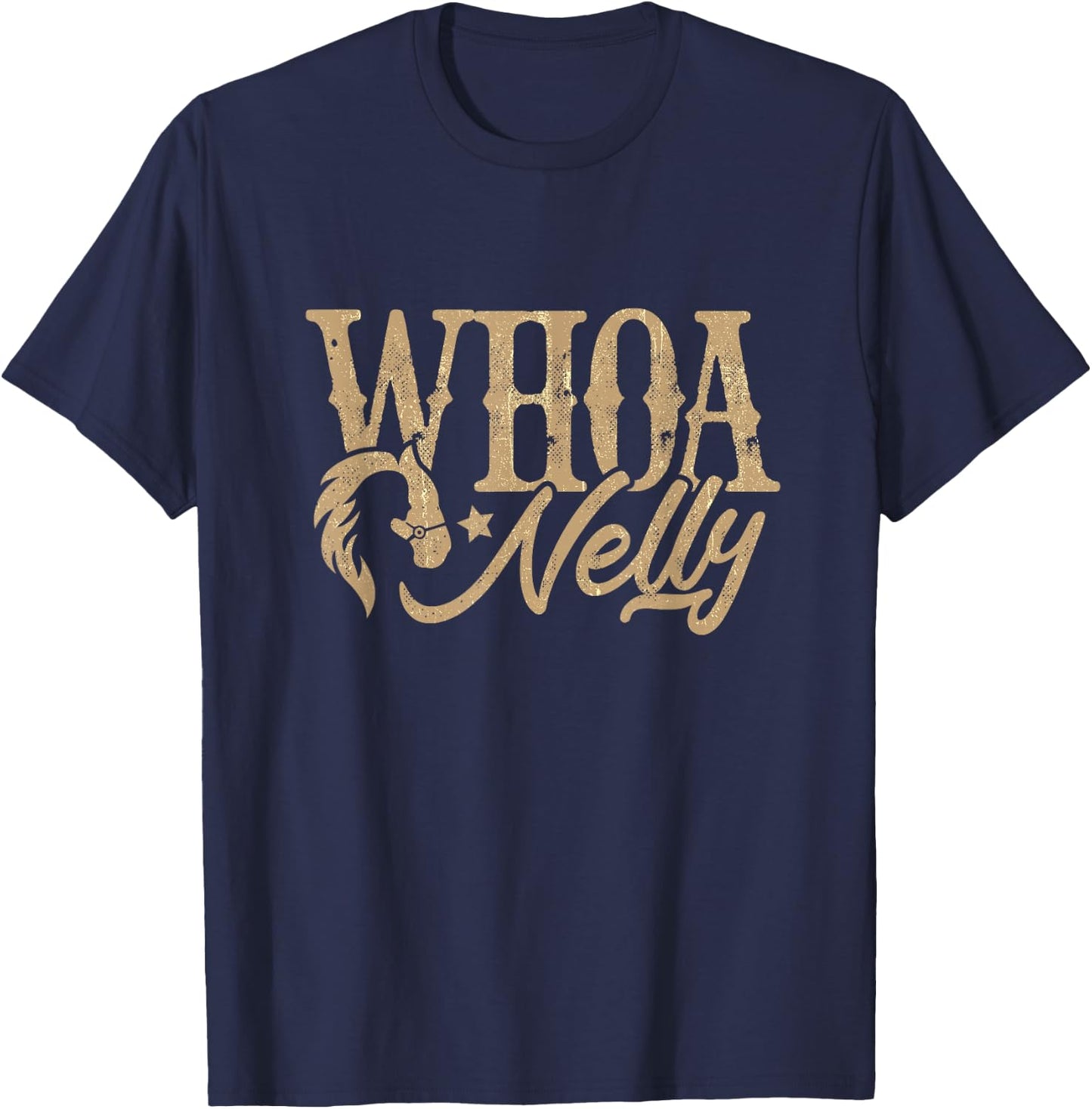 Casual Whoa nelly country graphic shirt T-Shirt - T-Shirt | Navy