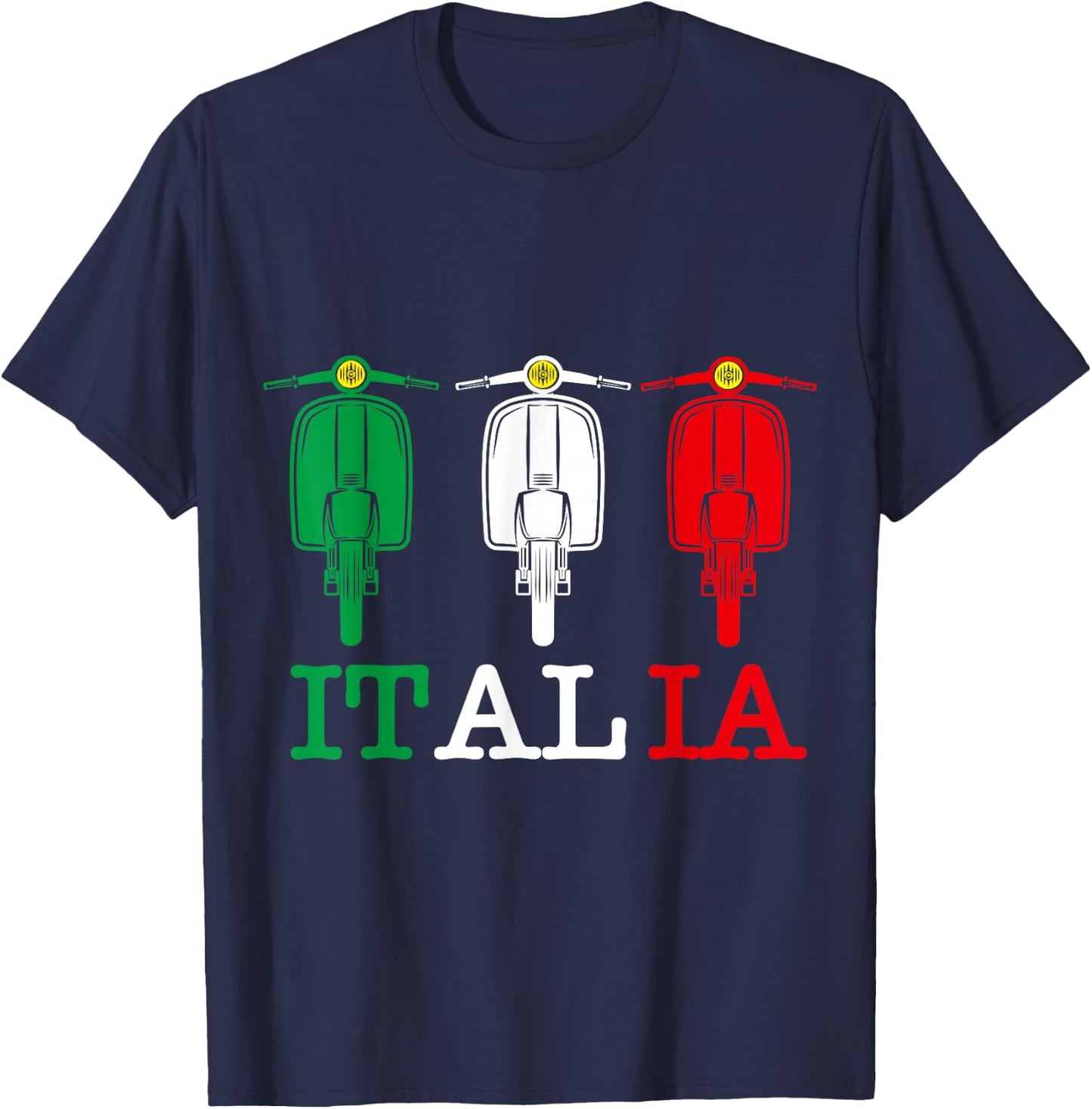 Italia Vintage Scooter Moped T-Shirt - T-Shirt | Navy