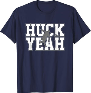 Huck Yeah Ultimate Frisbee T-Shirt - T-Shirt | Navy