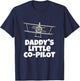 Daddy's Little Co-Pilot Kid's Airplane T-Shirt - T-Shirt | Navy