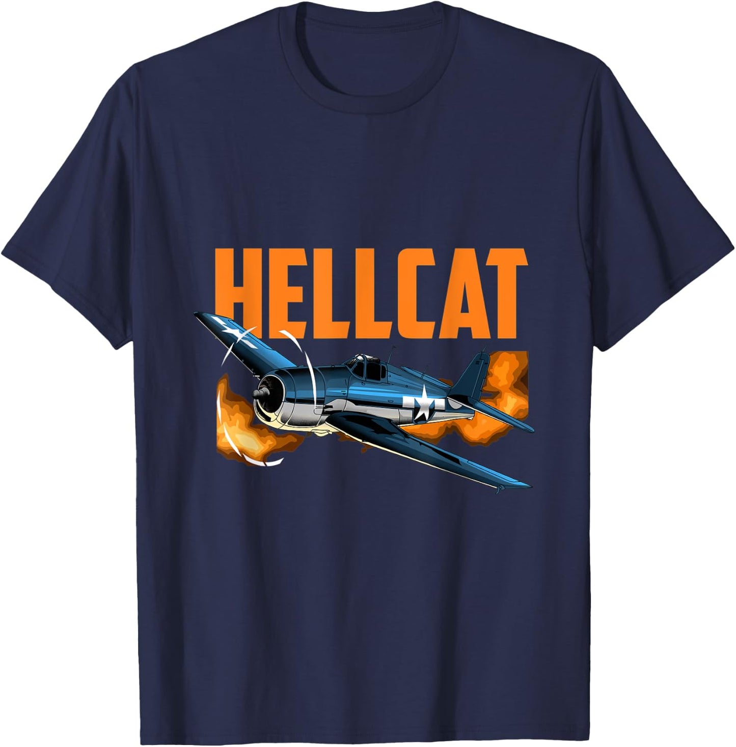 USA Military Warbird Airplane Hellcat WWII Vintage Fighter Women Kids T-Shirt - T-Shirt | Navy