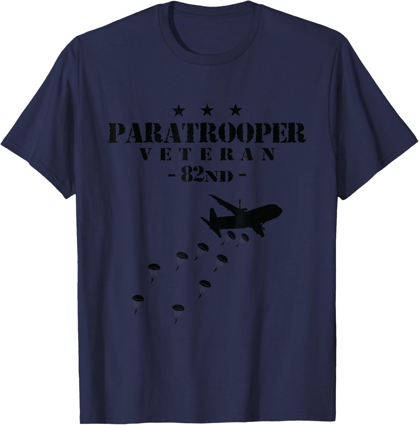 82nd Airborne Veteran Paratrooper T-Shirt - T-Shirt | Navy