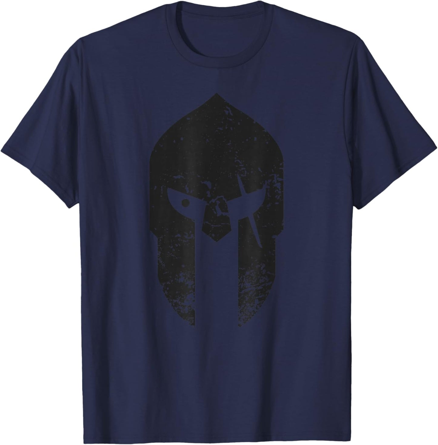 Spartan Helmet | Ancient Greek T-Shirt - T-Shirt | Navy