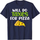 Will do Taxes for Pizza Tax Bookkeeper funny Accounting T-Shirt - T-Shirt | Navy