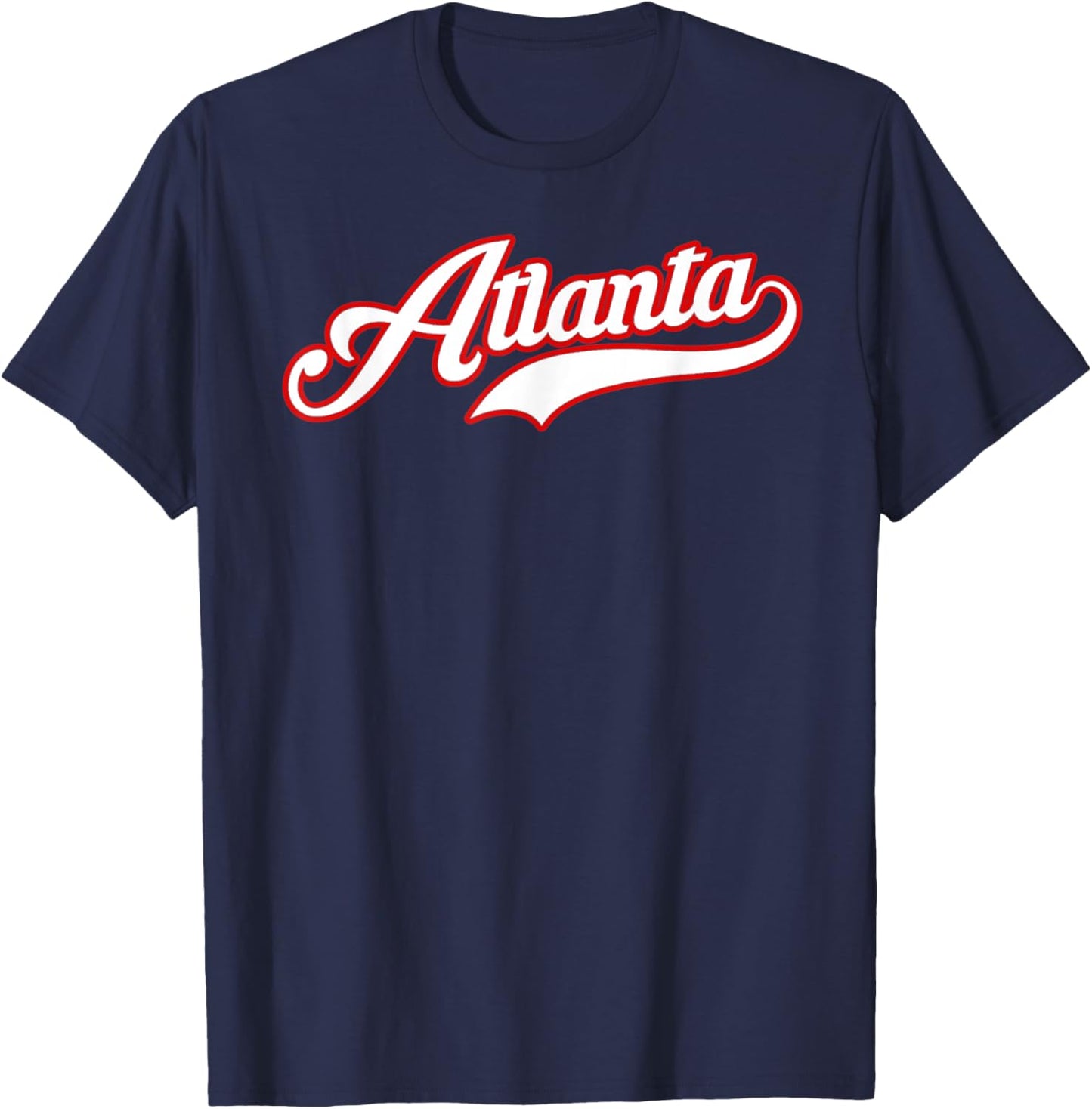 Vintage Atlanta Baseball ATL Gameday T-Shirt - T-Shirt | Navy
