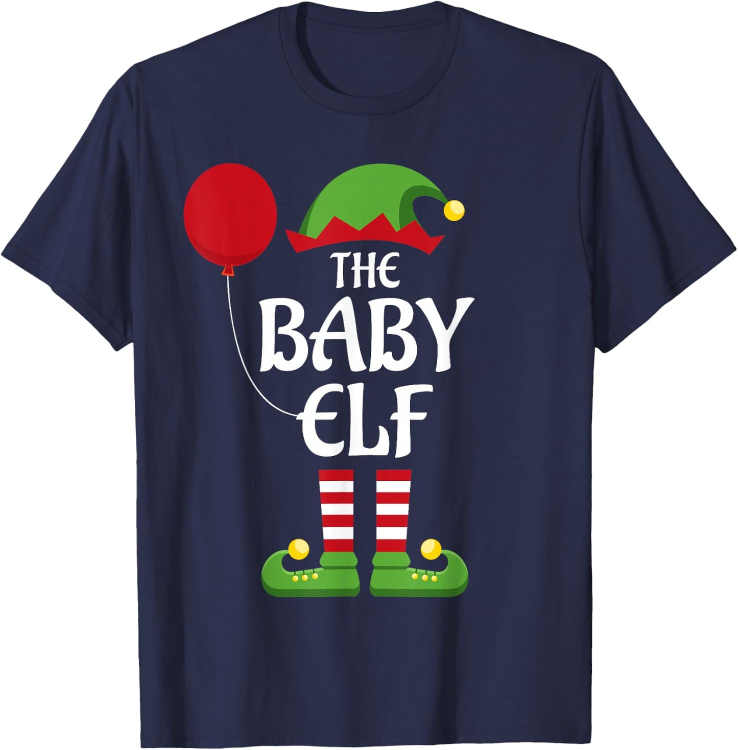 Baby Elf Family Matching Group Christmas T-Shirt - T-Shirt | Navy