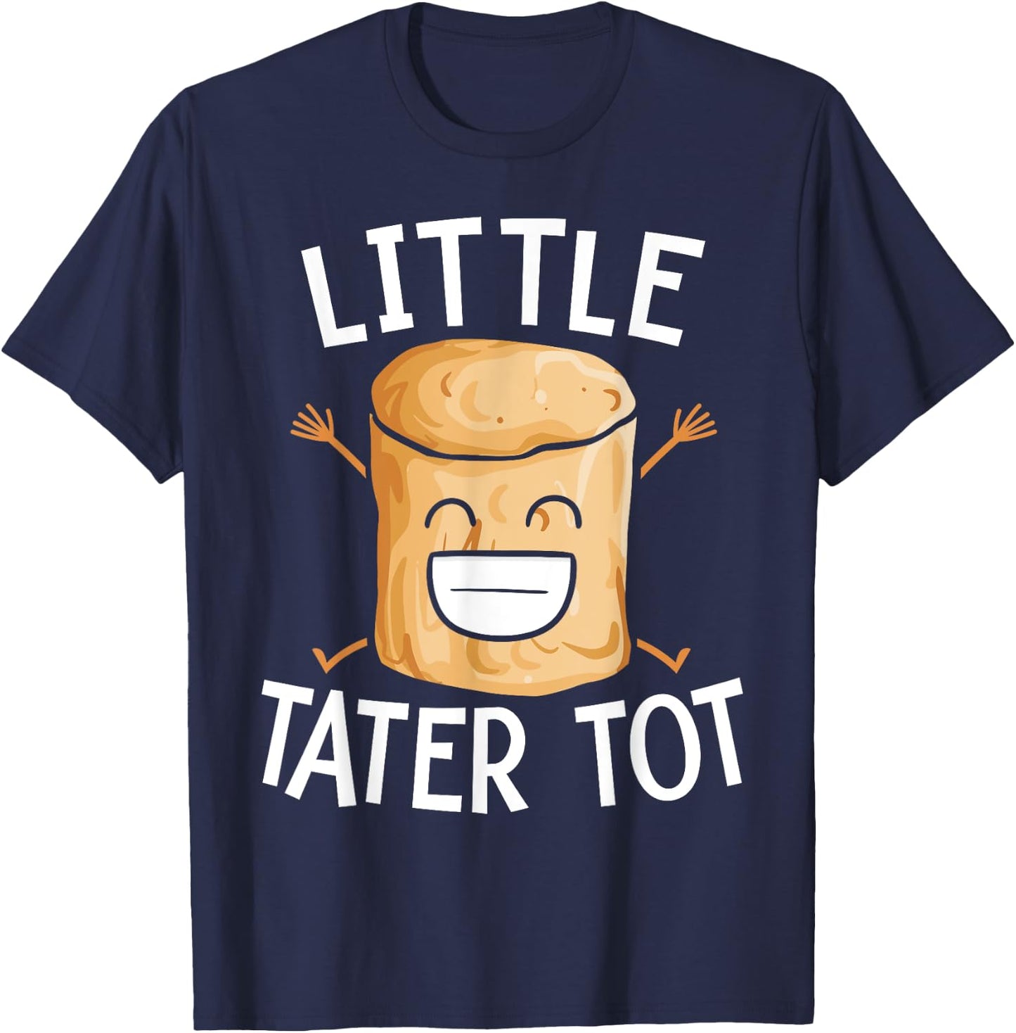 Little Tater Tot Potato Eater Vegan Spud Life Vegetarian T-Shirt - T-Shirt | Navy