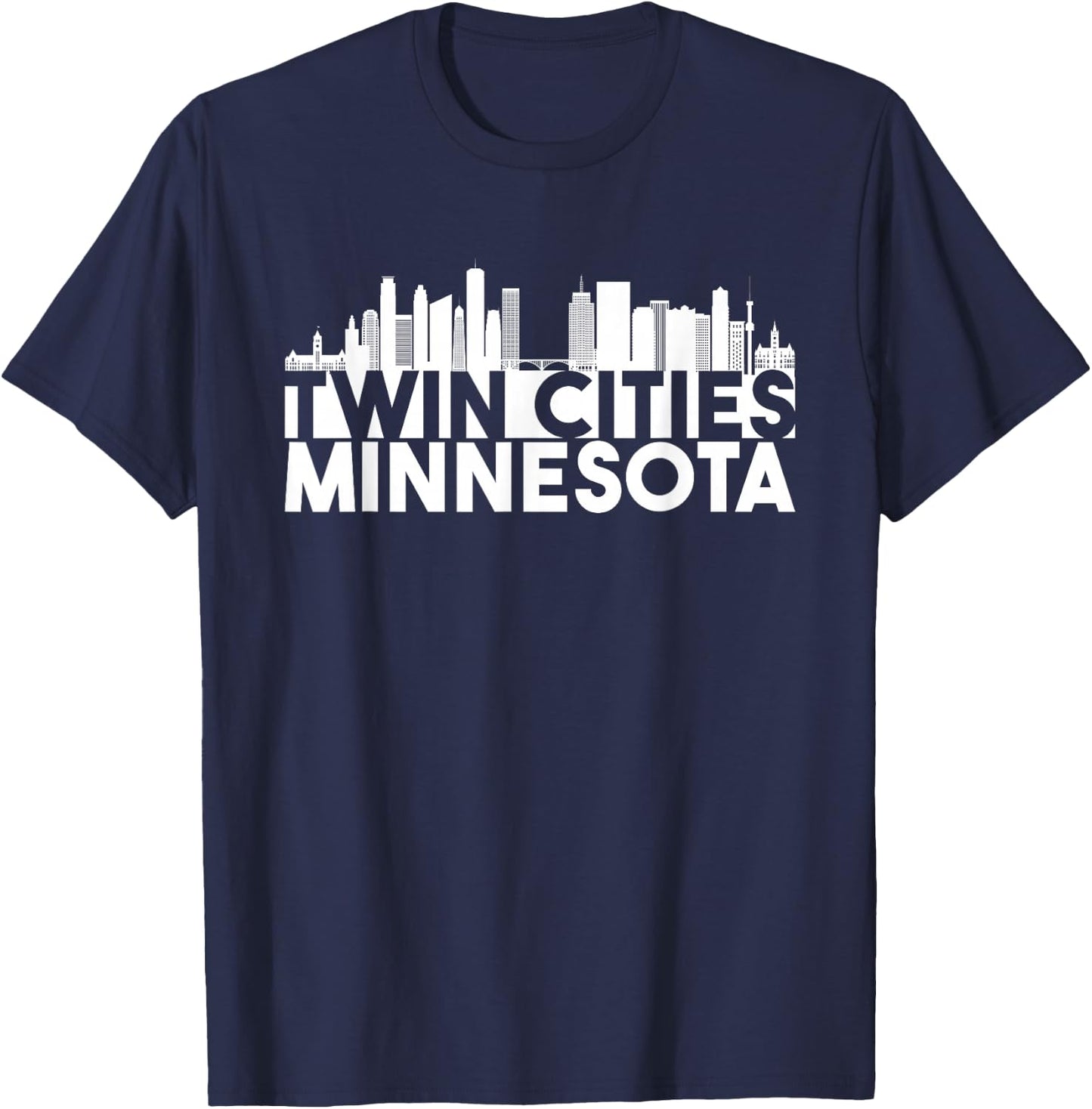 City Pride Twin Cities Minnesota Tourist Souvenir T-Shirt - T-Shirt | Navy