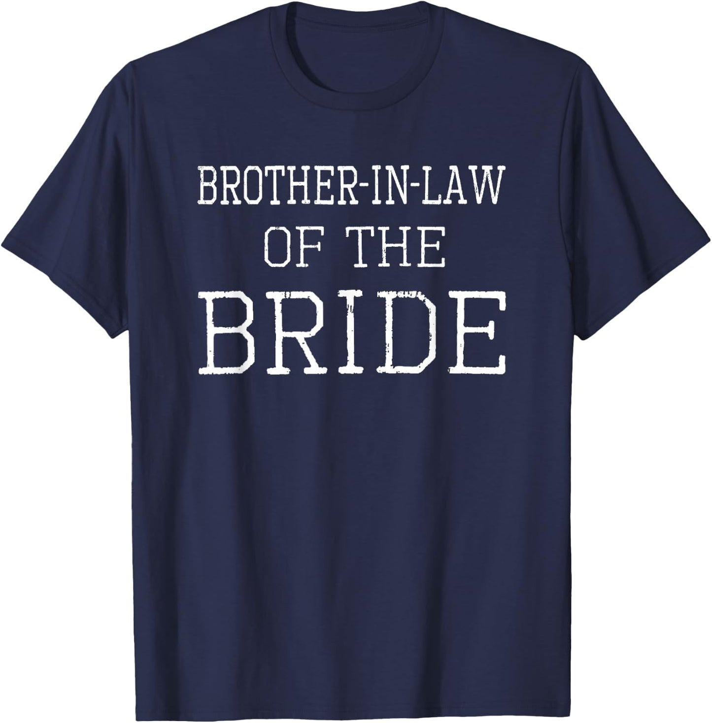 Brother-in-law of the bride - coordinating wedding party T-Shirt - T-Shirt | Navy