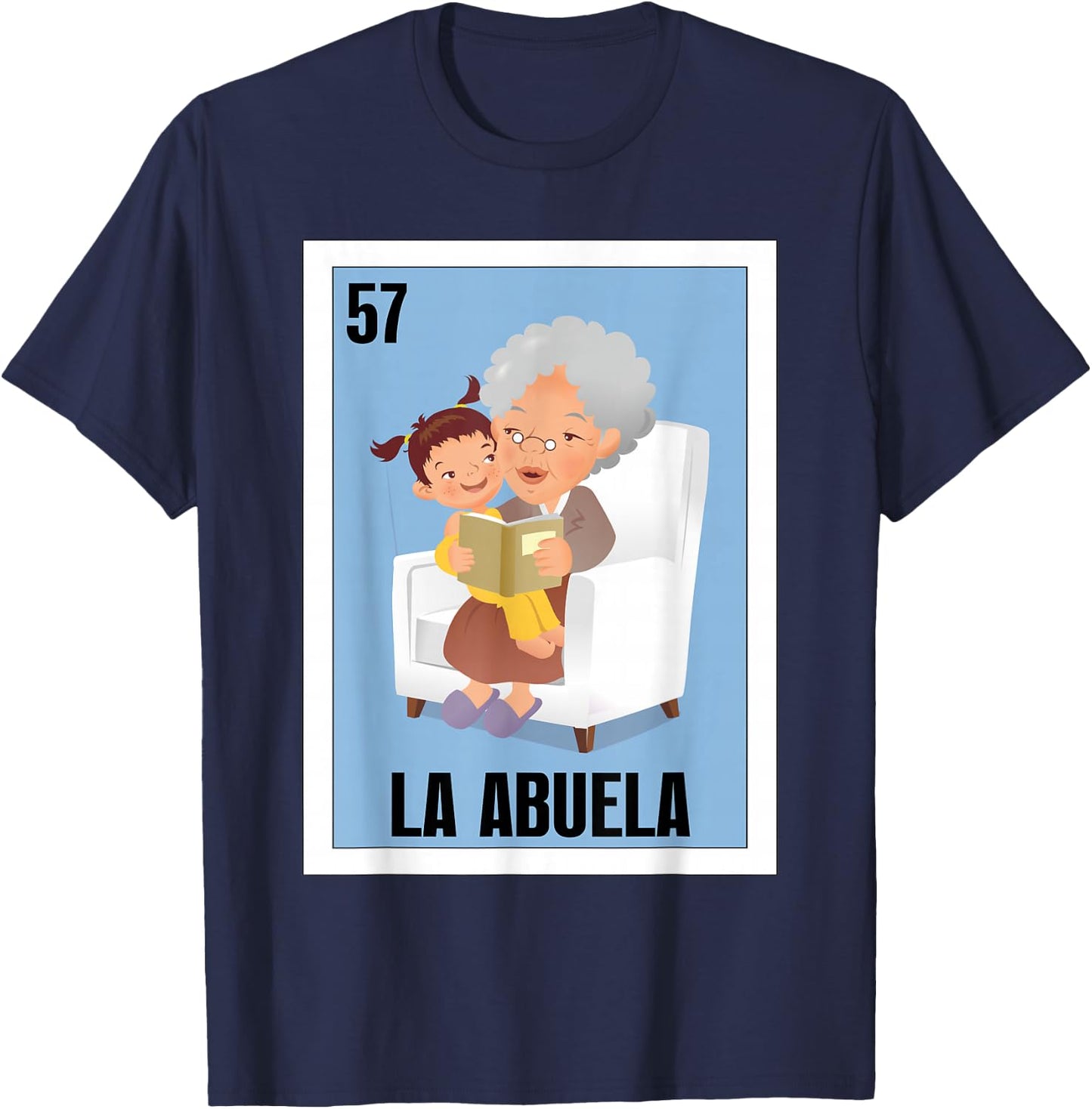 Funny Mexican Grandma Design - La Abuela T-Shirt - T-Shirt | Navy