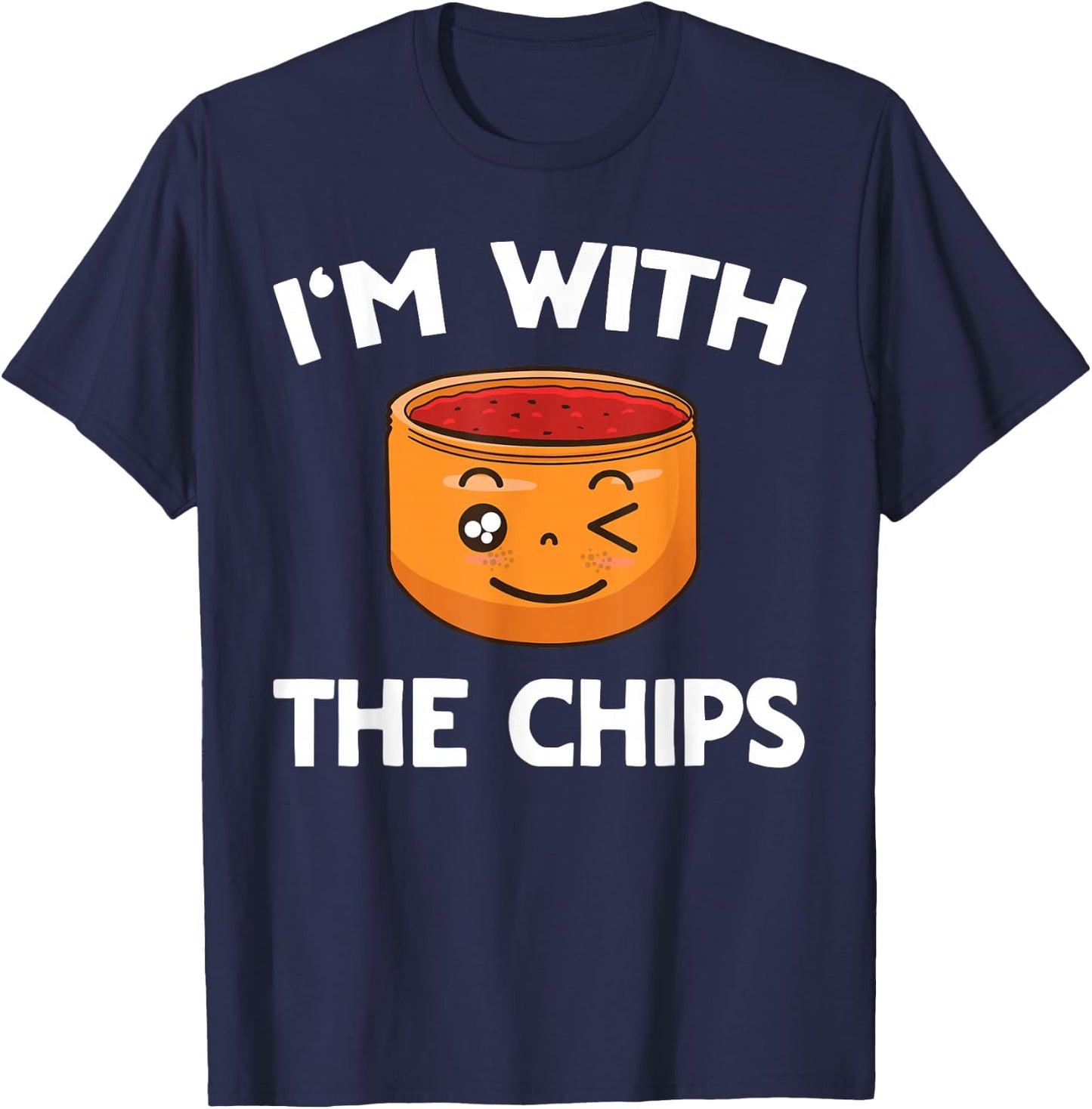 Chips & Salsa Matching His & Hers Couples T-Shirt - T-Shirt | Navy