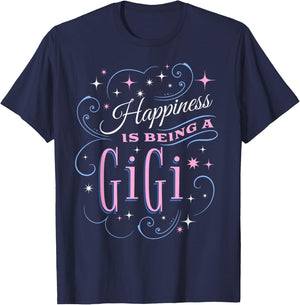 Happiness Is Being A Gigi Cute Grandma Mother's Day Women's T-Shirt - T-Shirt | Navy
