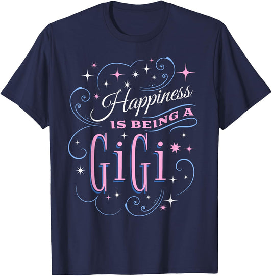 Happiness Is Being A Gigi Cute Grandma Mother's Day Women's T-Shirt - T-Shirt | Navy